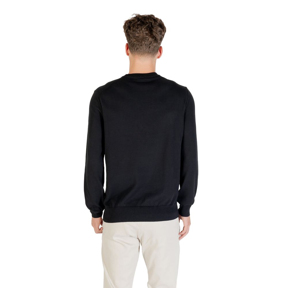 Hugo Boss Black Cotton Sweatshirt for Men