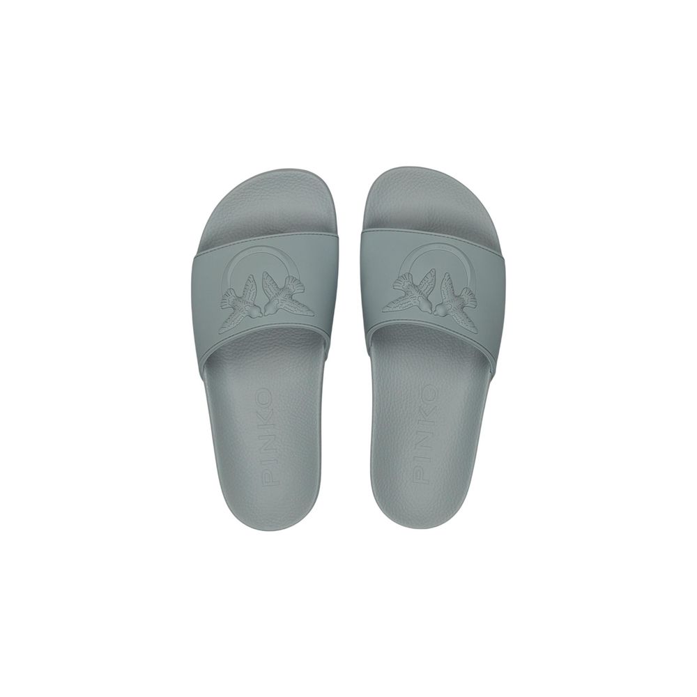 PINKO Green PVC Slippers for Women