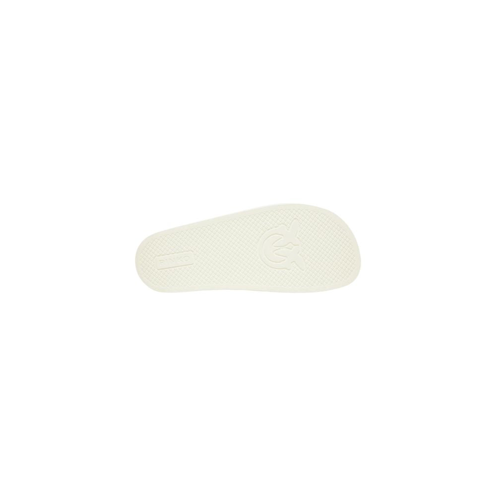 PINKO White PVC Slippers for Women
