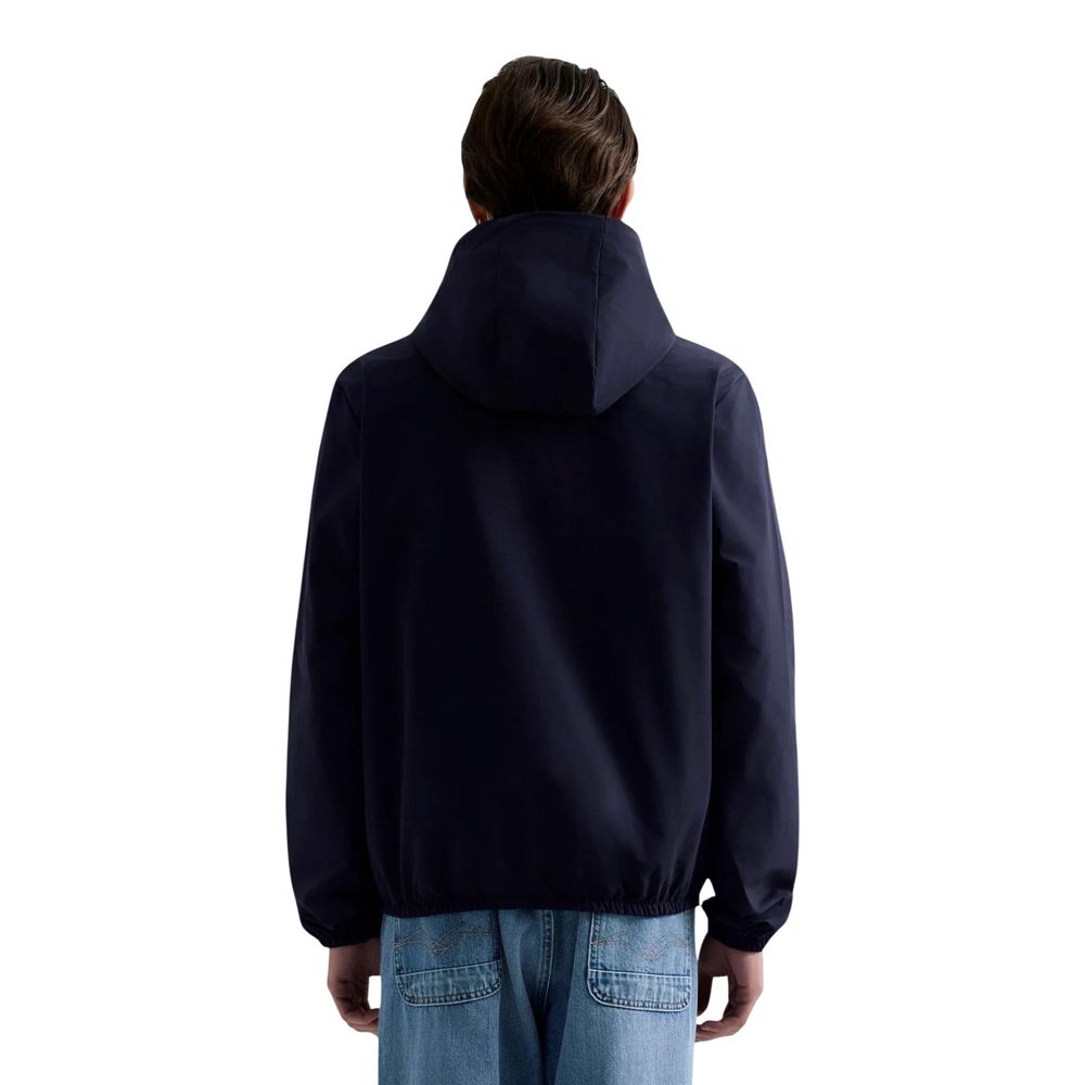 Replay Blue Polyester Shell Jacket for Men