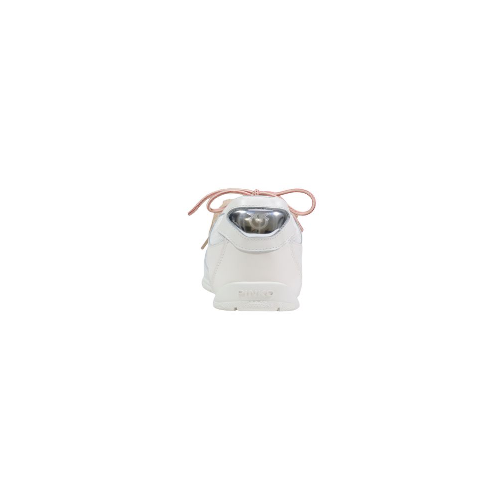 PINKO White Leather Sneakers for Women