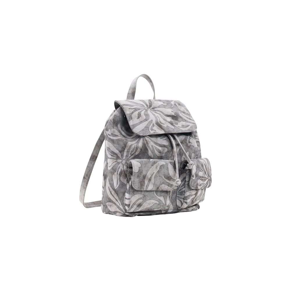Desigual Gray Cotton Backpack for Women