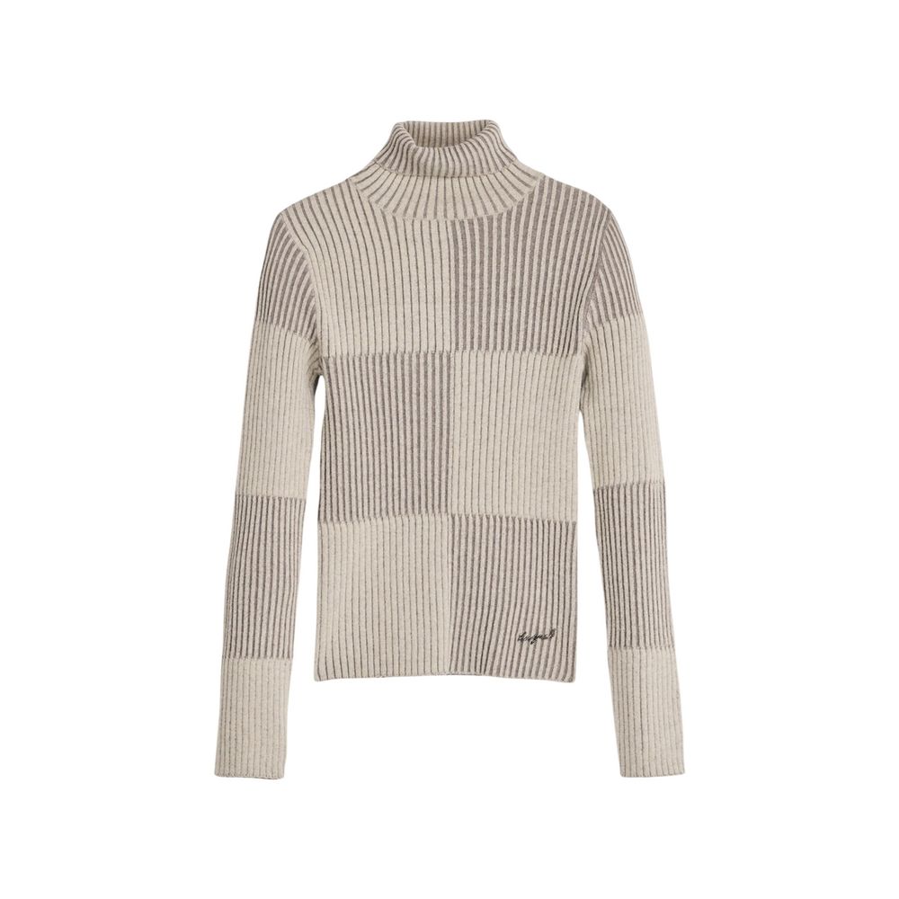 Desigual Beige Viscose Turtleneck for Women