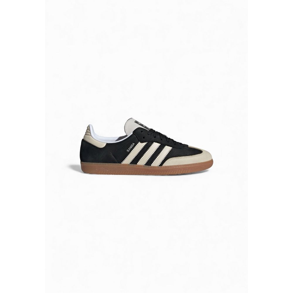 Adidas Originals Black Leather Low Top Sneakers for Women