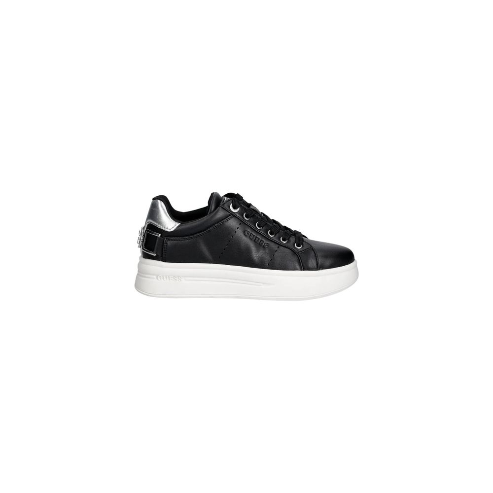 Guess Black Polyethylene Platform Sneakers for Women