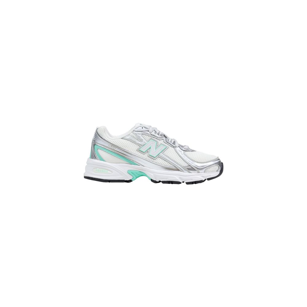 New Balance Silver Synthetic Athletic Sneakers for Women