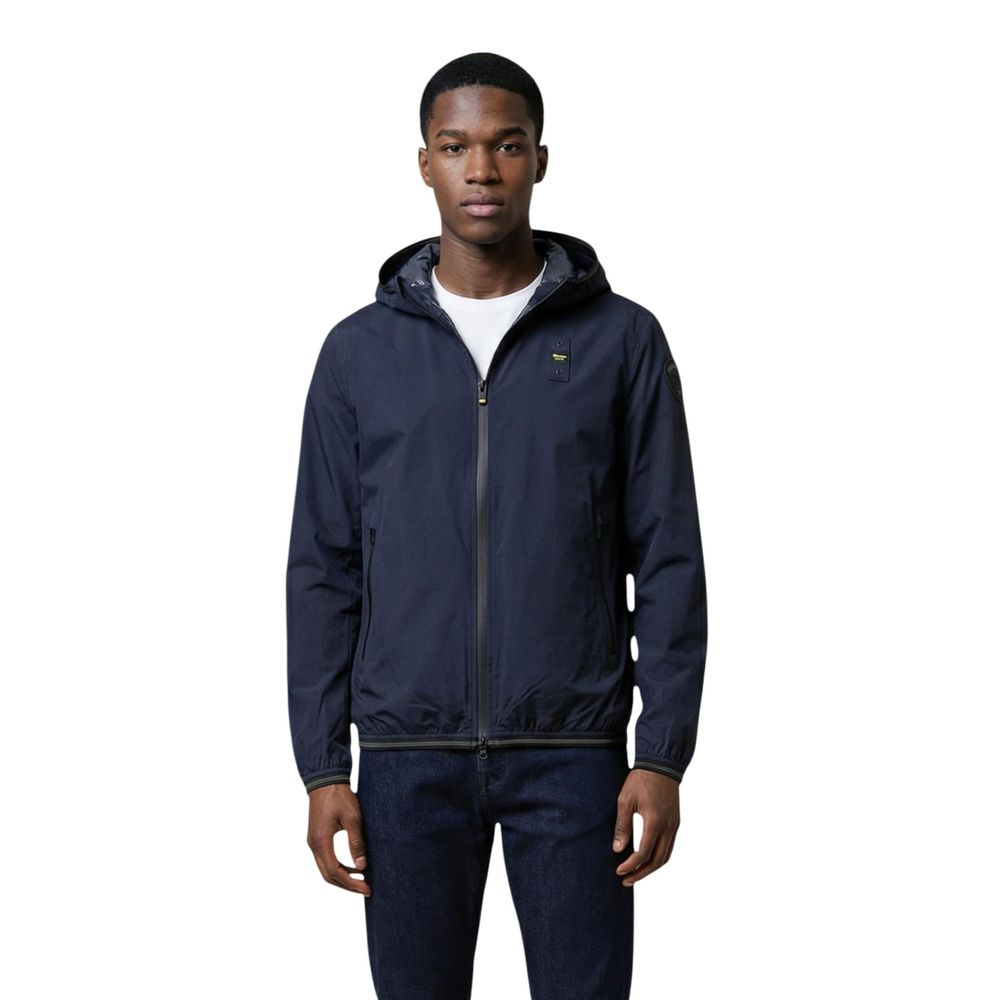 Blauer Blue Polyamide Shell Jacket for Men