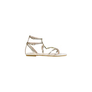 Liu Jo Gold Polyethylene Flat Sandals