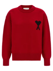 Ami Paris Red Wool Cardigan