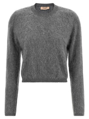 Twinset Gray Wool Cardigan