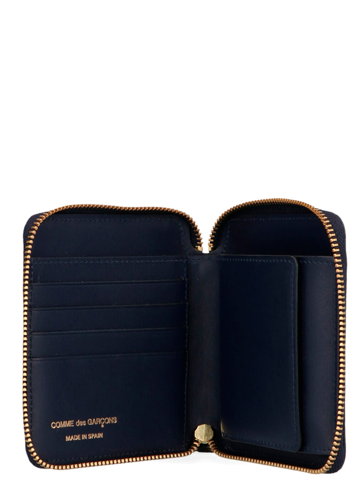 Comme des Garçons Blue Calfskin Wallet for Men