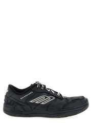 Balenciaga Black Calfskin Athletic Sneakers for Men