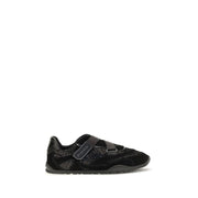 PINKO Black Suede Leather Athletic Sneakers