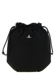 Vivienne Westwood Black Polyester Clutch Bag