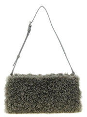 Stella McCartney Gray Polyester Clutch Bag