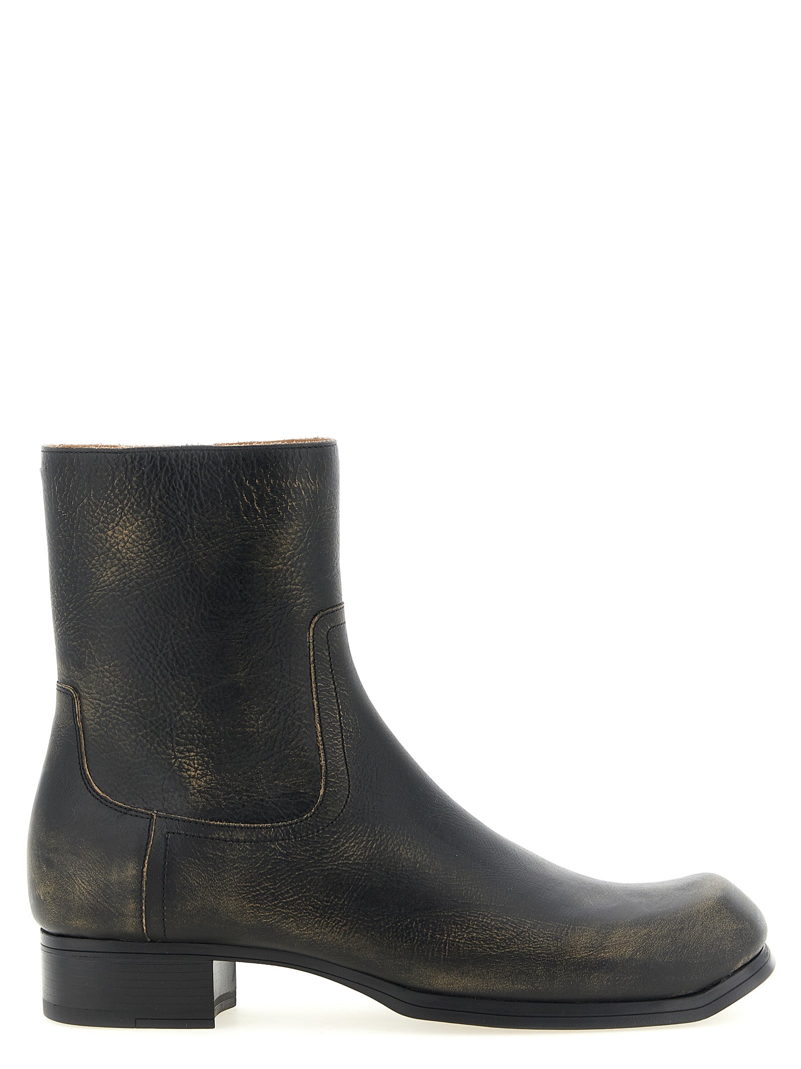 Maison Margiela Black Calfskin Ankle Boots