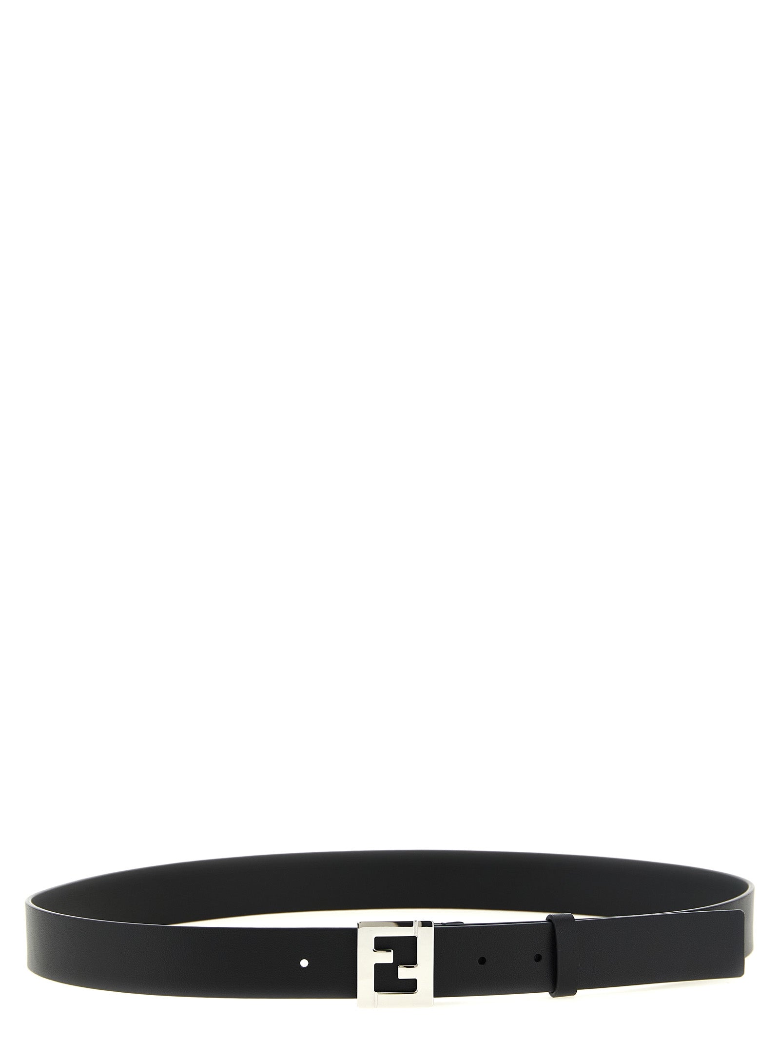 Fendi Black Calfskin Regular Belt