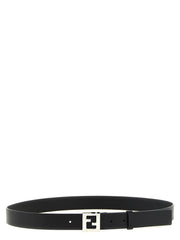 Fendi Black Calfskin Regular Belt
