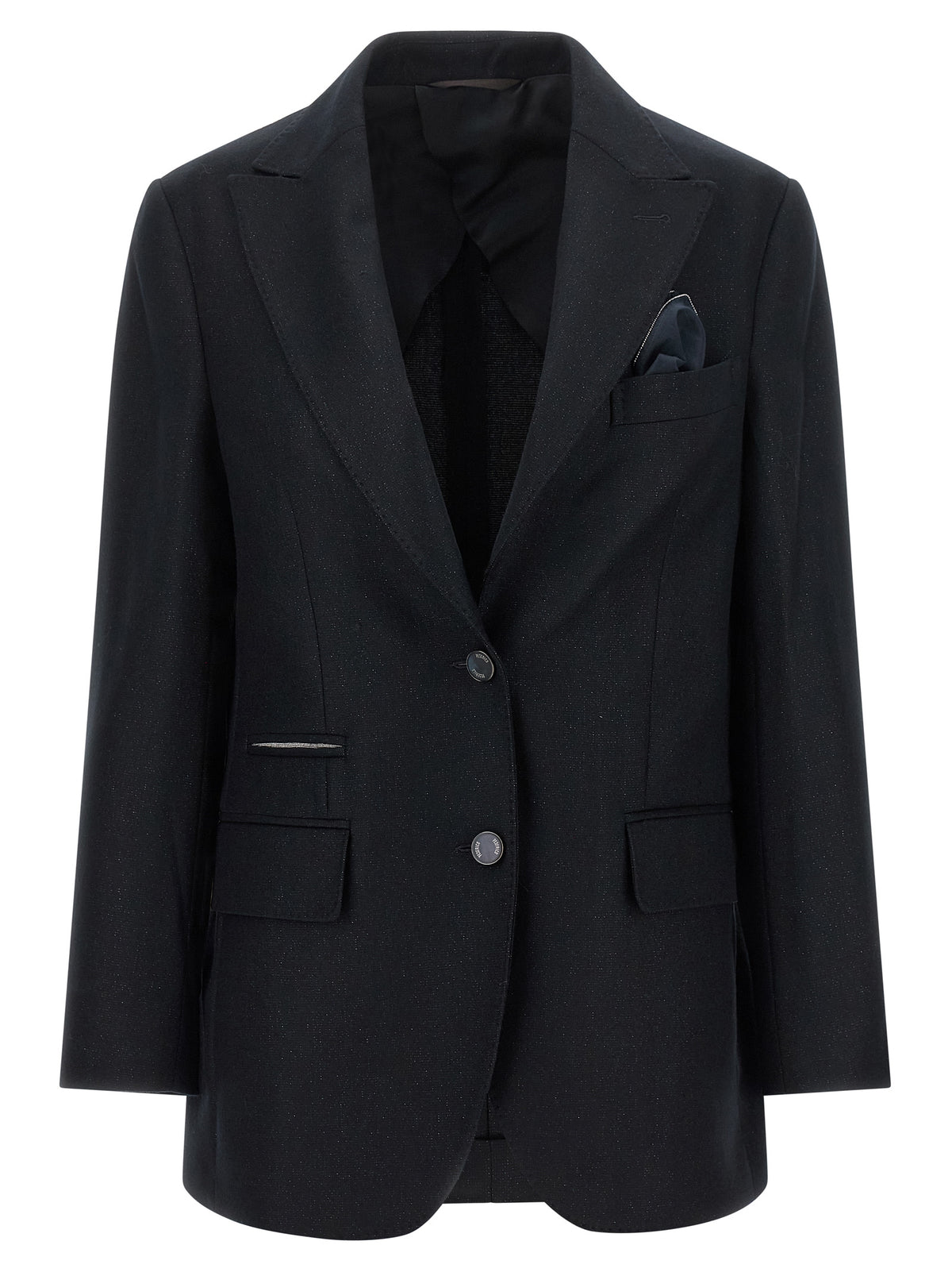 Peserico Black Virgin Wool Blazer