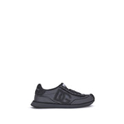 Dolce & Gabbana Black Fabric Athletic Sneakers