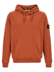 Stone Island Orange Cotton Sweatshirt