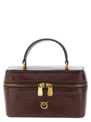 PINKO Bordeaux Calfskin Crossbody Bag