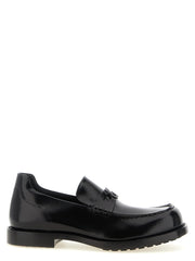 Balenciaga Black Calfskin Slip-On Loafers