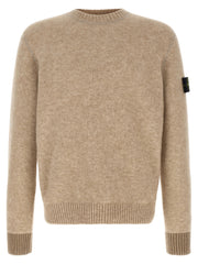 Stone Island Beige Wool Cardigan