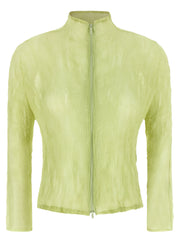 Issey Miyake Bicolor Polyester Cardigan