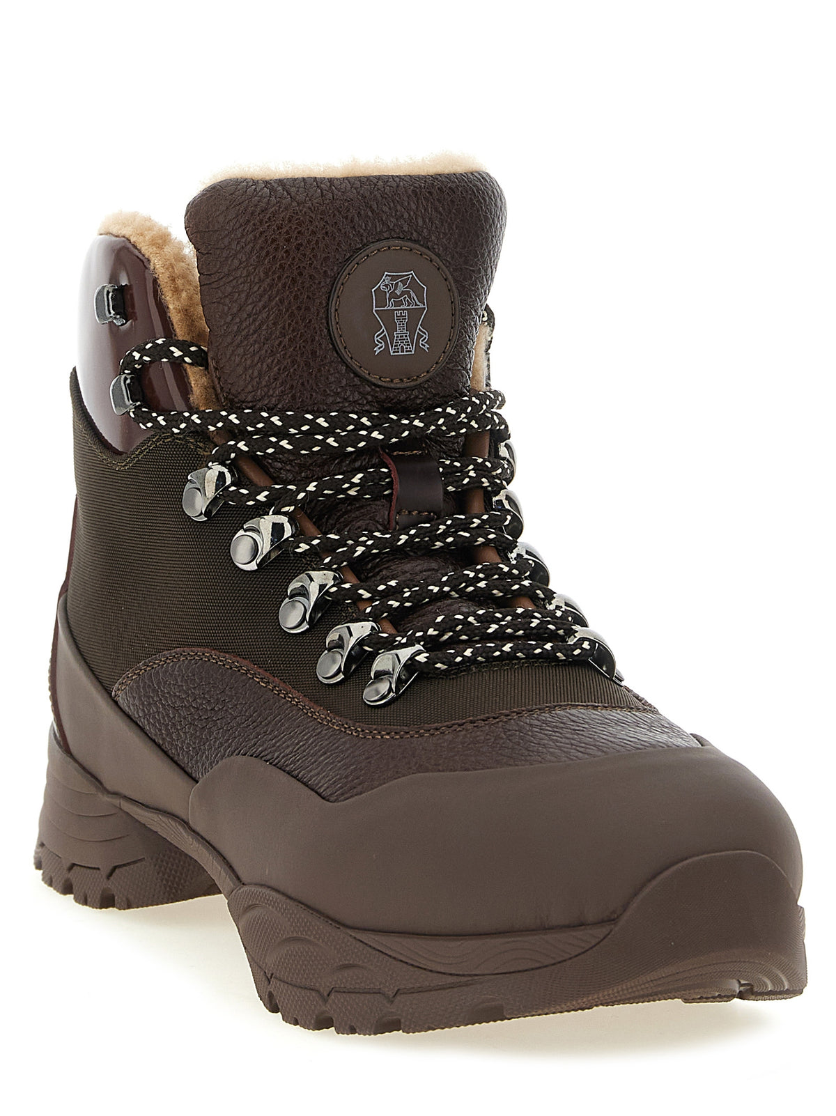 Brunello Cucinelli Brown Polyamide Ankle Boots