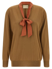 Valentino Garavani Brown Cashmere Cardigan