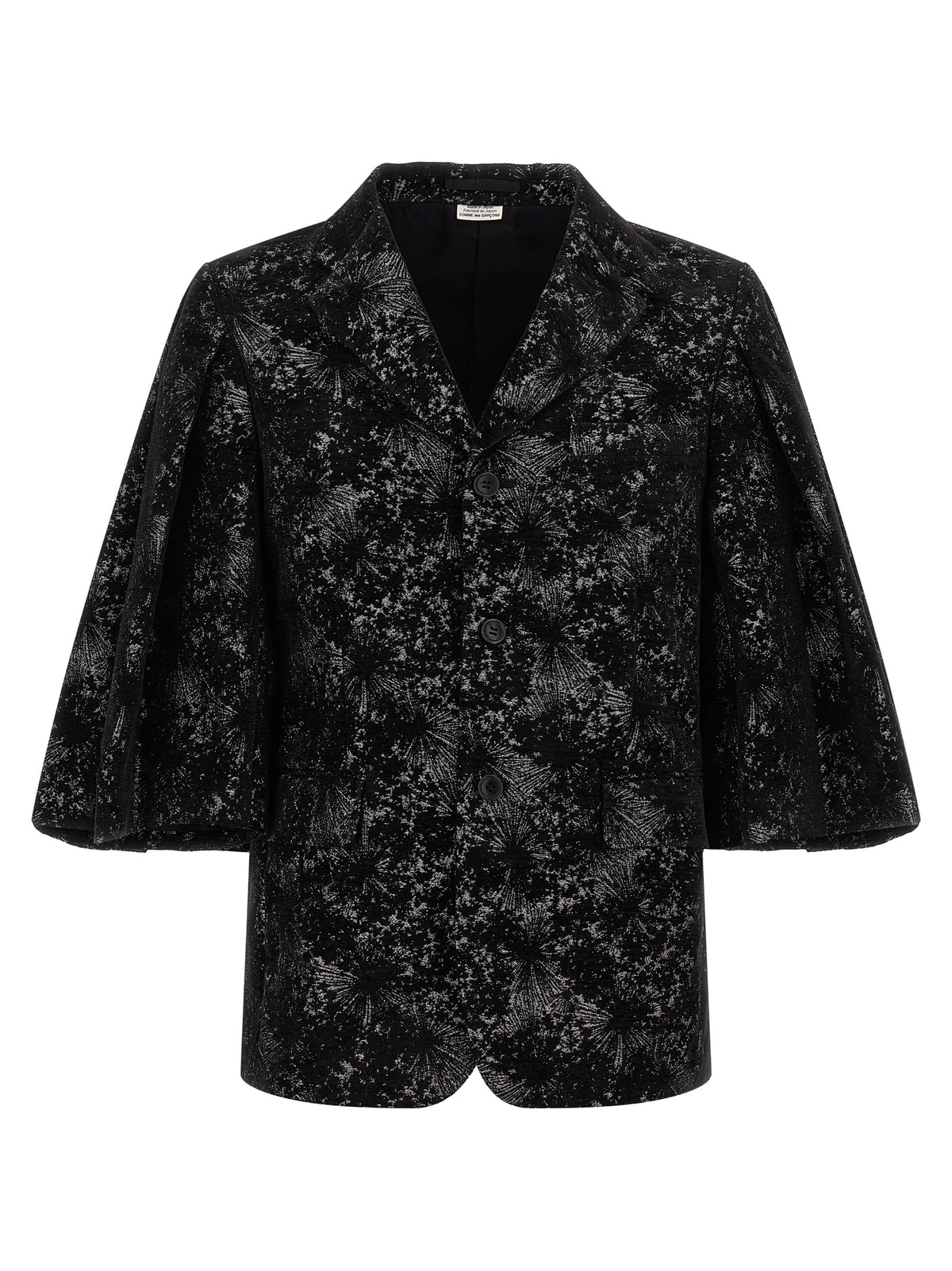 Comme Des Garçons Black Polyester Blazer