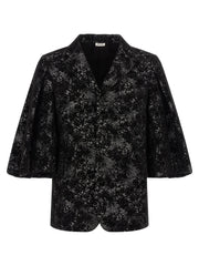 Comme Des Garçons Black Polyester Blazer