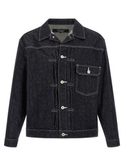 Comme Des Garçons Blue Cotton Denim Jacket