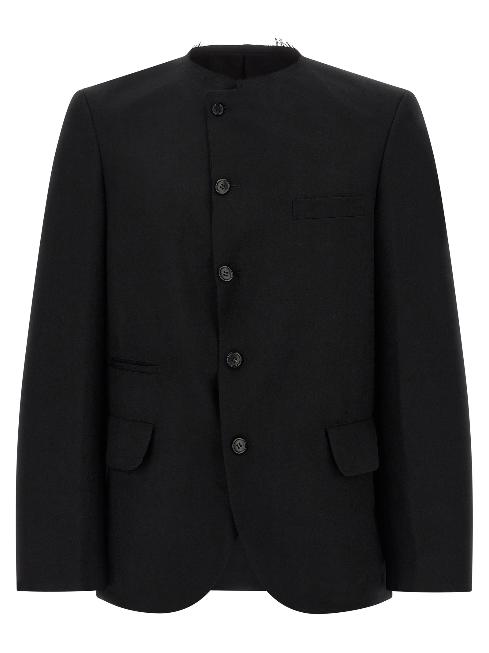 Comme Des Garçons Black Wool Blazer