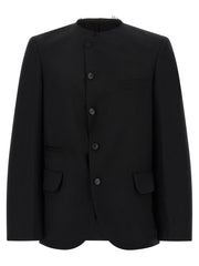 Comme Des Garçons Black Wool Blazer