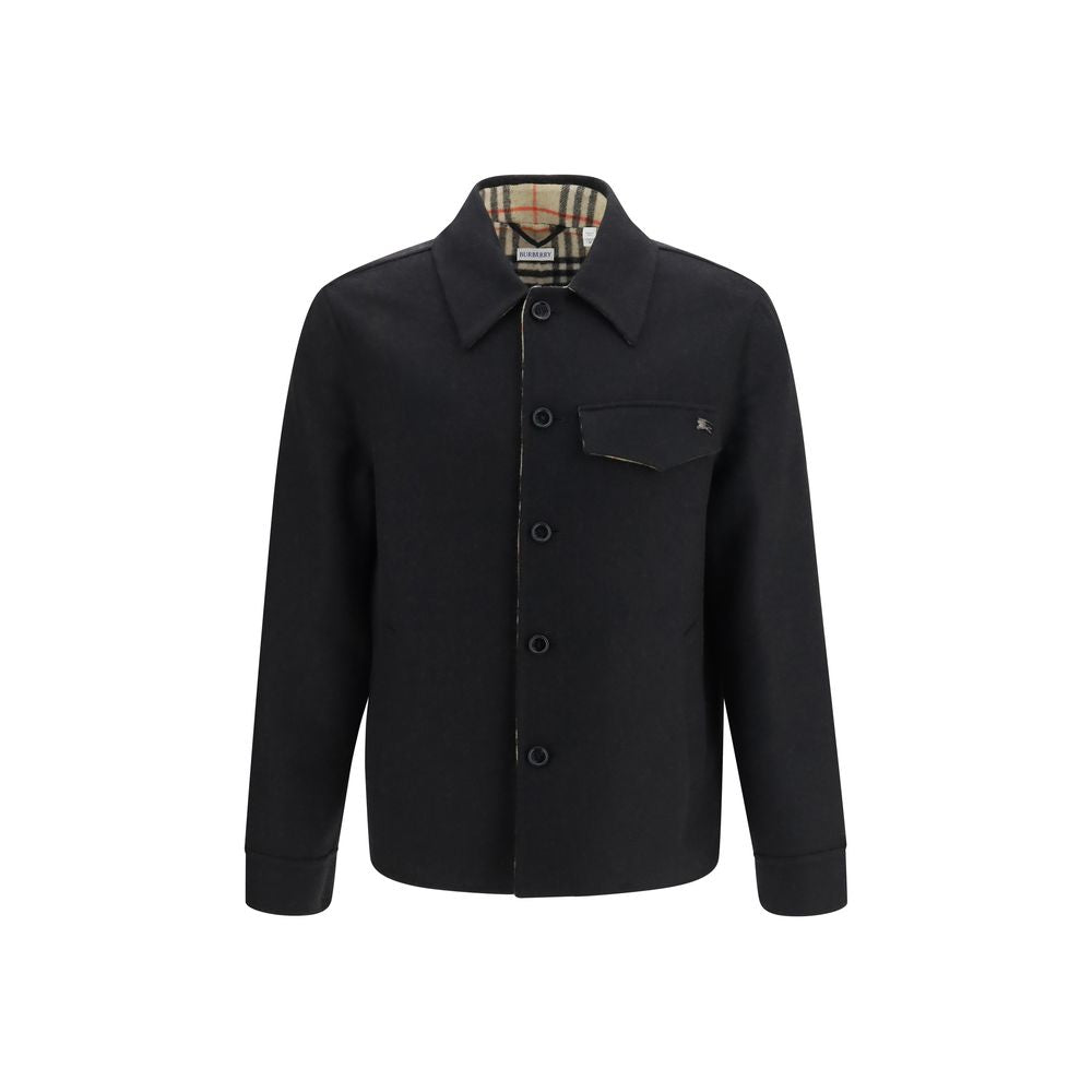 Burberry Black Wool Oves Aries Jacket for Men