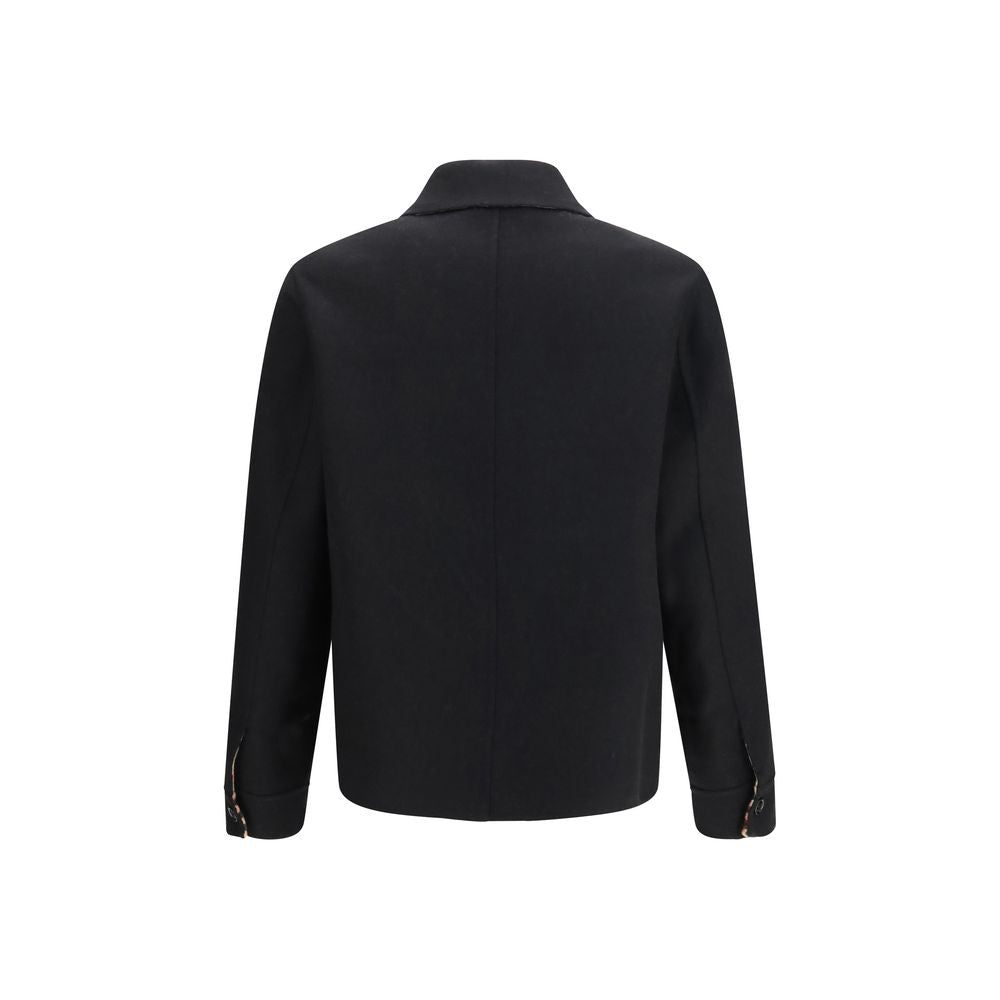 Burberry Black Wool Oves Aries Jacket for Men