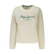 Pepe Jeans White Cotton Blend Women's Sweatshirt