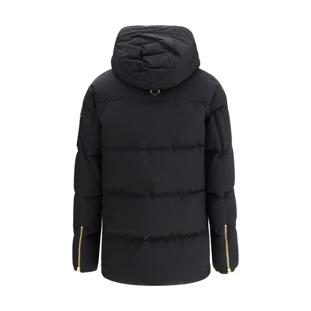 Moose Knuckles Black Cotton Coat for Men