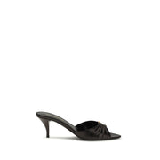 Saint Laurent Black Calf Leather Bos Taurus High Heel Pumps for Women