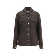 Max Mara Brown Wool Oves Aries Full-Length Jacket