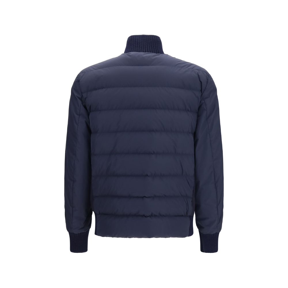 Moncler Blue Wool Oves Aries Sportswear