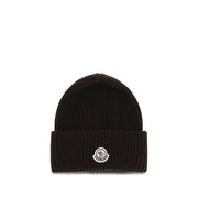 Moncler Brown Wool Oves Aries Beanie