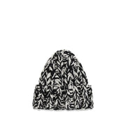 Ami Paris Black Wool Oves Aries Beanie