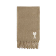 Ami Paris Beige Alpaca Vicugna Pacos Scarf
