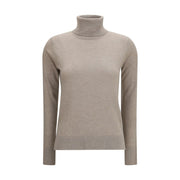 'S Max Mara Beige Wool Oves Aries Turtleneck