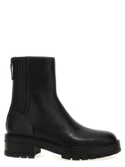Aquazzura Black Calfskin Ankle Boots
