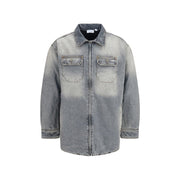 Off-White Gray Cotton Denim Jacket