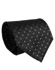 Dolce & Gabbana Black Jacquard Silk Adjustable Men Necktie Accessory Tie